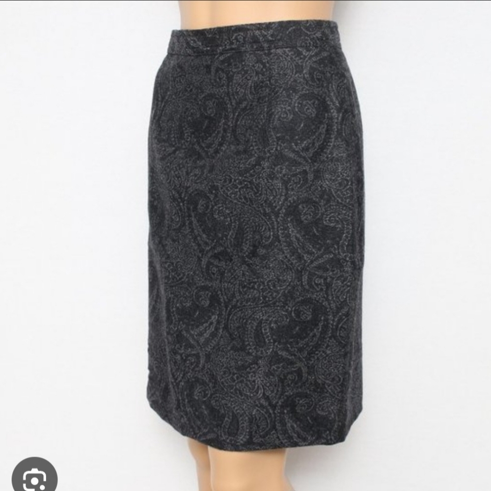 COLDWATER CREEK JACQUARD PRINT PENCIL SKIRT STAR 6P